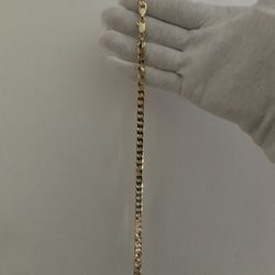 Flat curb necklace (7mm)