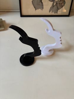 Fun Face Profile eye glass Holders Stand Set of 2