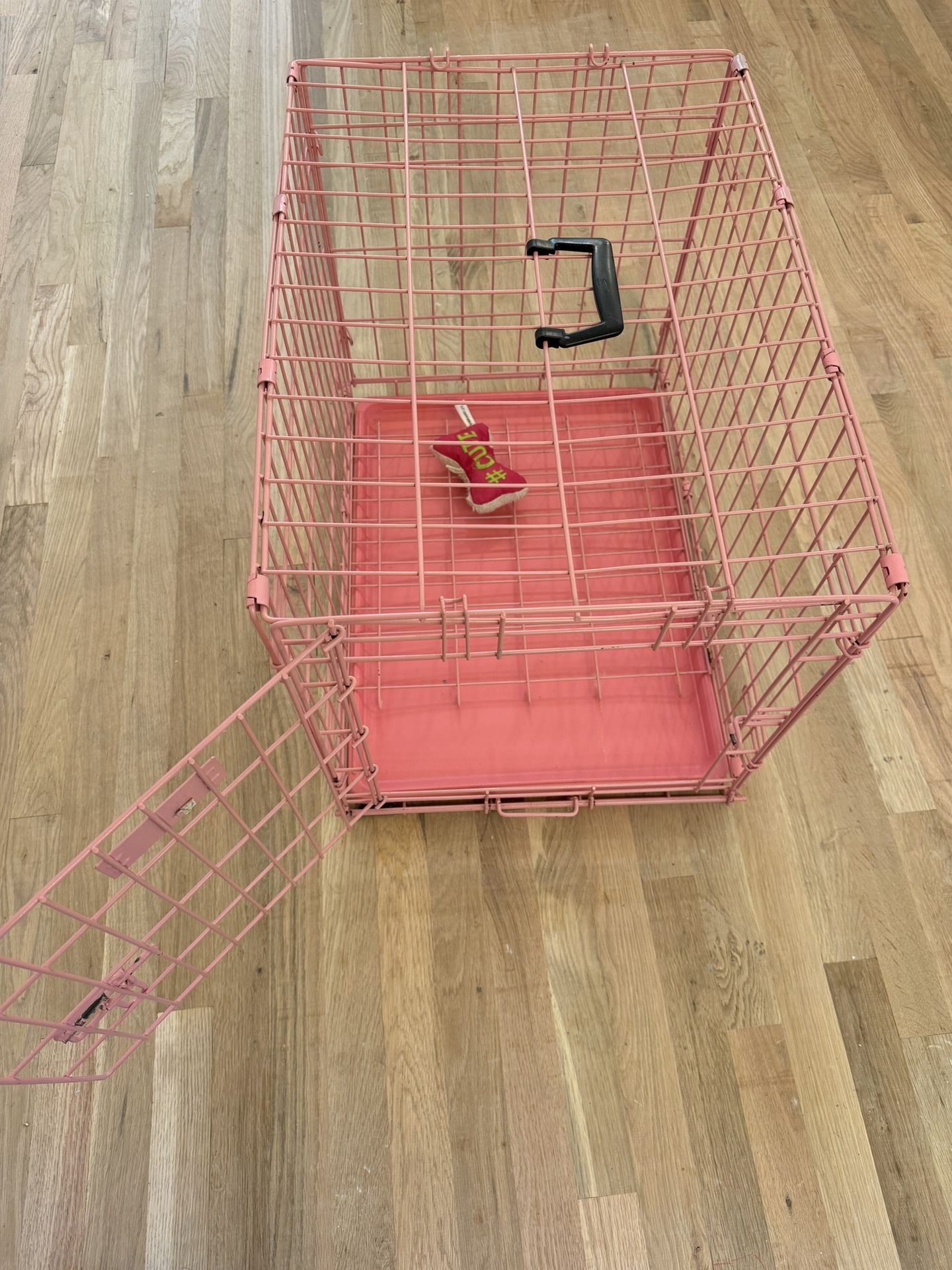 Pretty Pink Doggie Crate