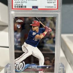 Juan Soto PSA 10 rookie Topps update