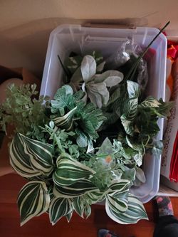Greenery and floral foam