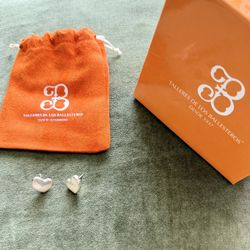 New Talleres de Los Ballesteros Silver Heart Studs Earrings 
