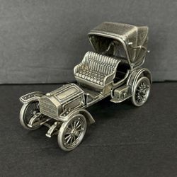 1904 Mercedes Simplex Model Car in Sterling Silver by the Franklin Mint - 172g