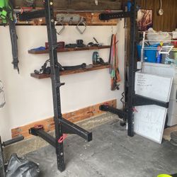 titan folding squat rack 