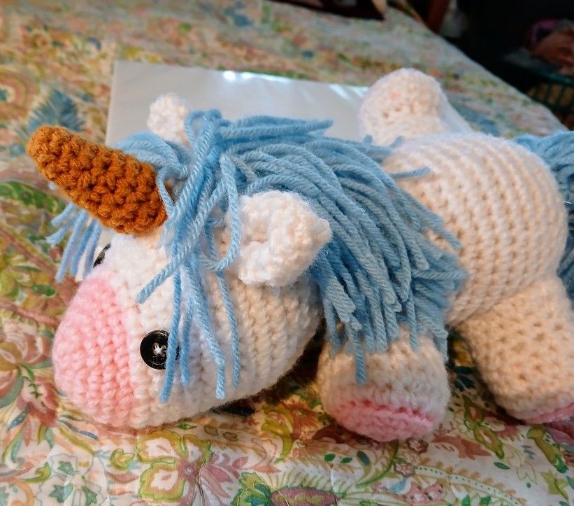 Crochet Baby Unicorn Plush