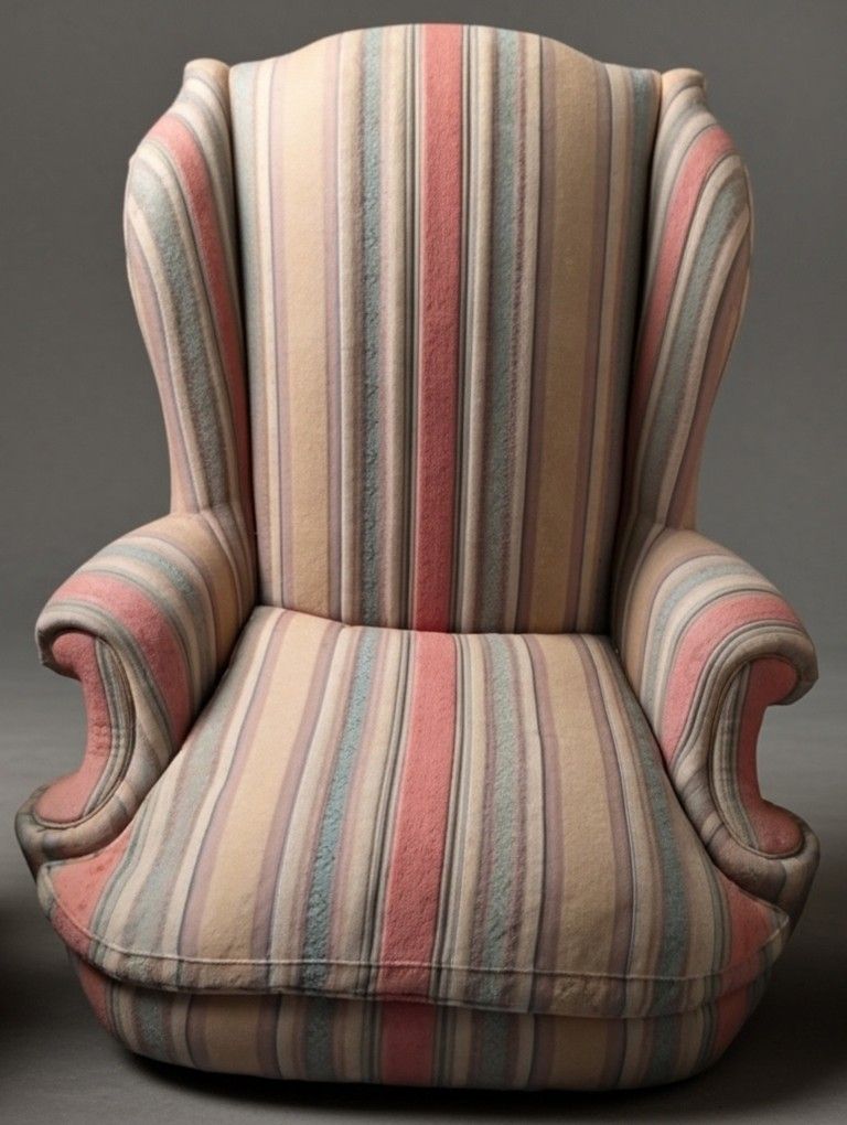 2 Winged Back Chairs