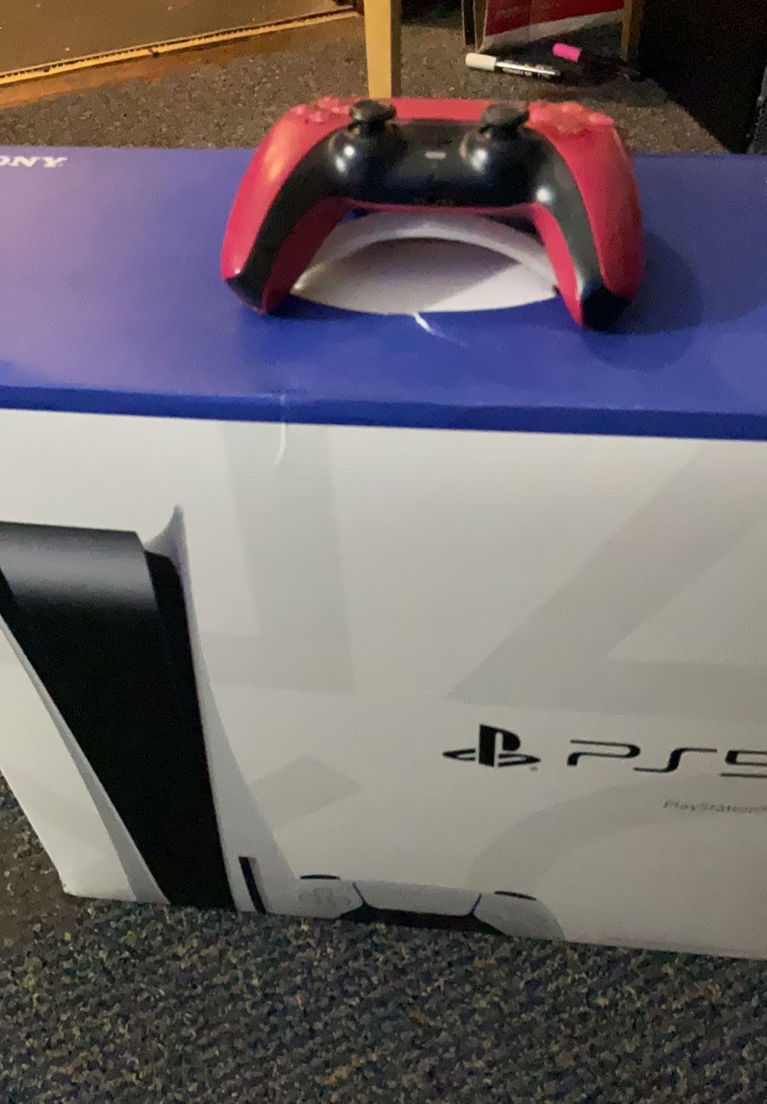 Ps5 With Extra Red Controller