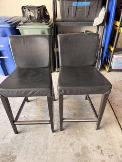 Leather bar chairs