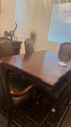 Dining table and chairs