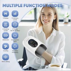 Hand Massager with 9 Modes and 4 Heating Options ص