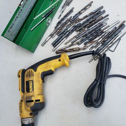 DeWALT VSR Drill with Random Drill Bit Set