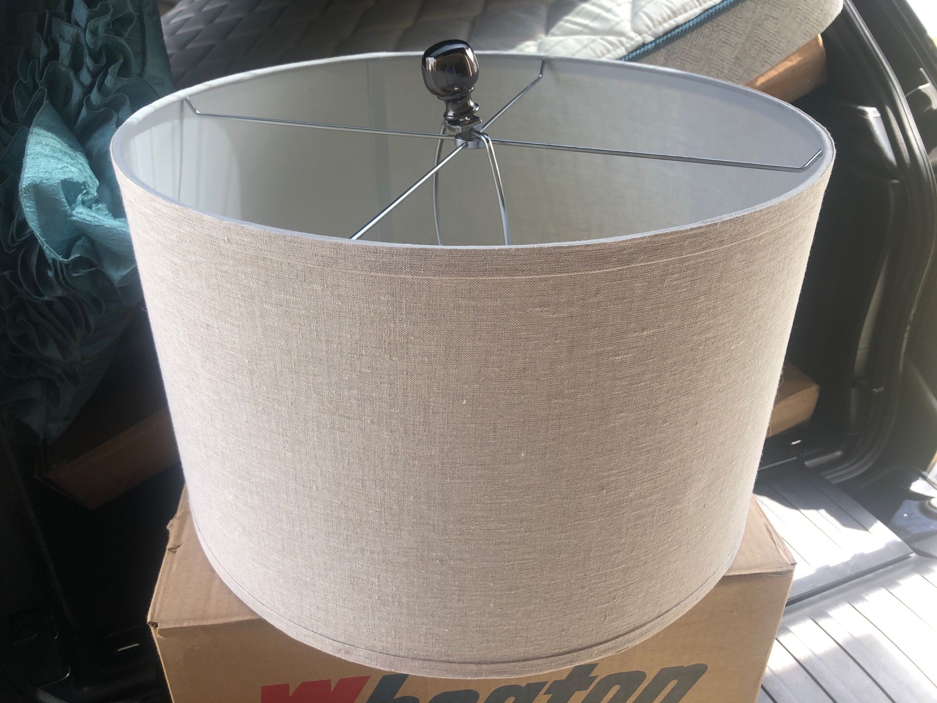 Canvas lamp shade Pier one edition