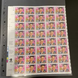 USPS Vintage Collectible Full Sheet Elvis Presley 29 Cent Stamps