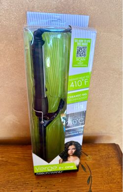 New! Ribbon Wand 1 inch Ceramic Hair Curling Iron! Verge by One Styling NG Tech!