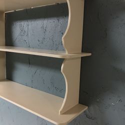 Solid wood decorative shelves