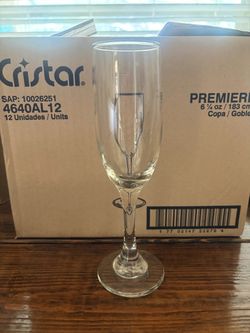 Cristar Premiere Champagne Flutes – Set of 12