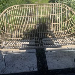 Cute Outside Bench and 2 Chairs