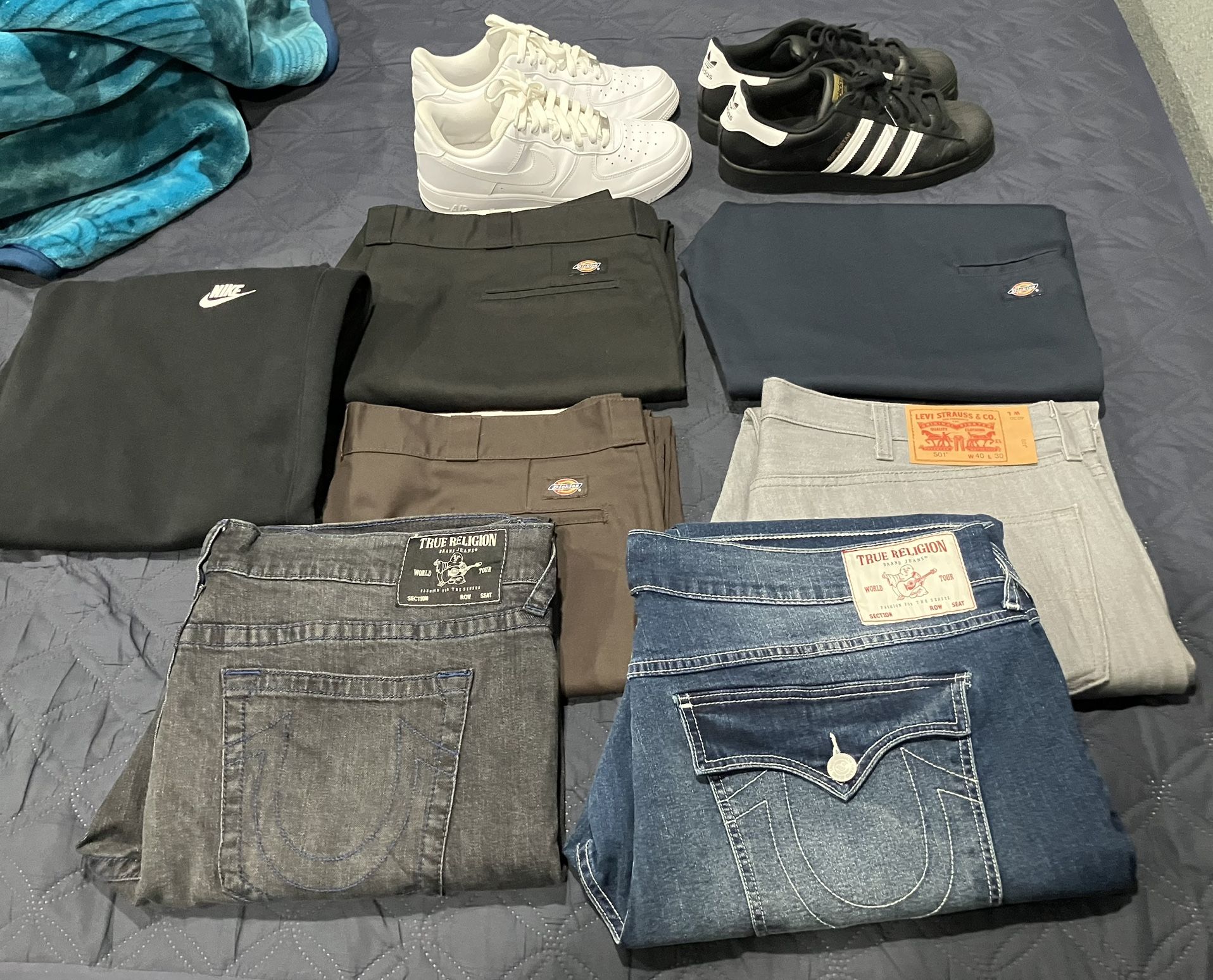 Clothes For Sale - Nike, True Religion, Adidas, Levis, Dickies