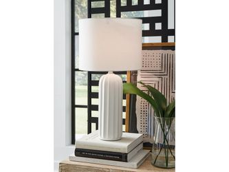 Clarkland White Table Lamp (Set of 2)