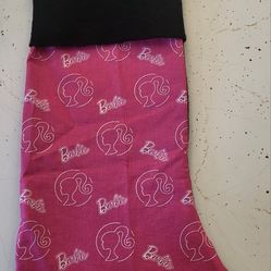 Barbie pink Christmas Stocking handmade novelty