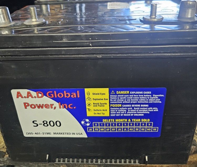 Marine battery used as new, 3-month guarantee