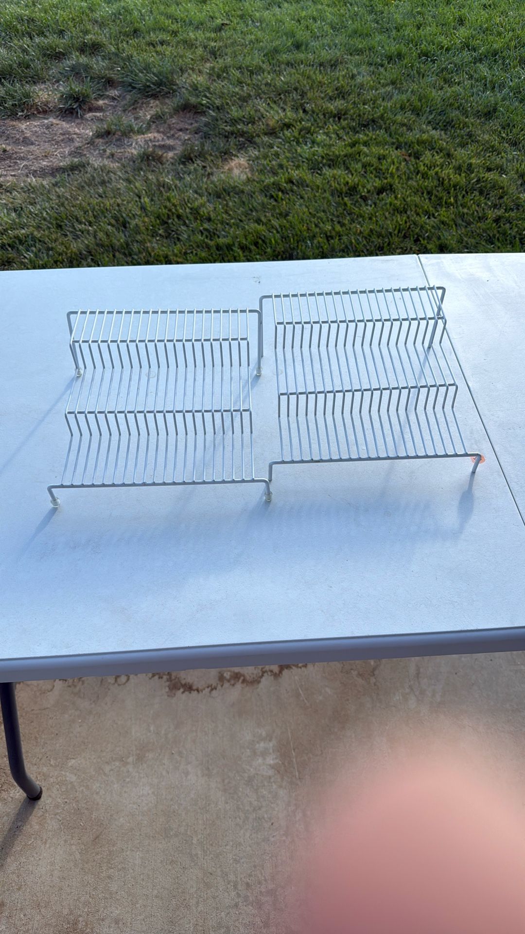 2 White Spice Racks