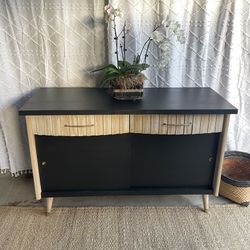 GORGEOUS Black One of a kind MCM Dresser buffet sideboard So CHIC