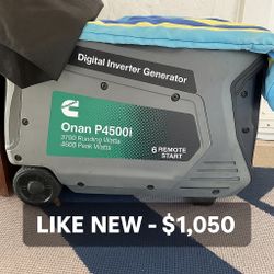 Cummins Onan P4500i Generator – Like New