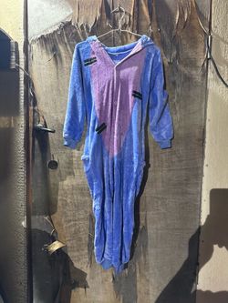 Eeyor Blue and Purple Fleece Animal Kigurumi Onesie
