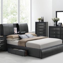 Black Bedroom Set  Only $25 Down!!!
