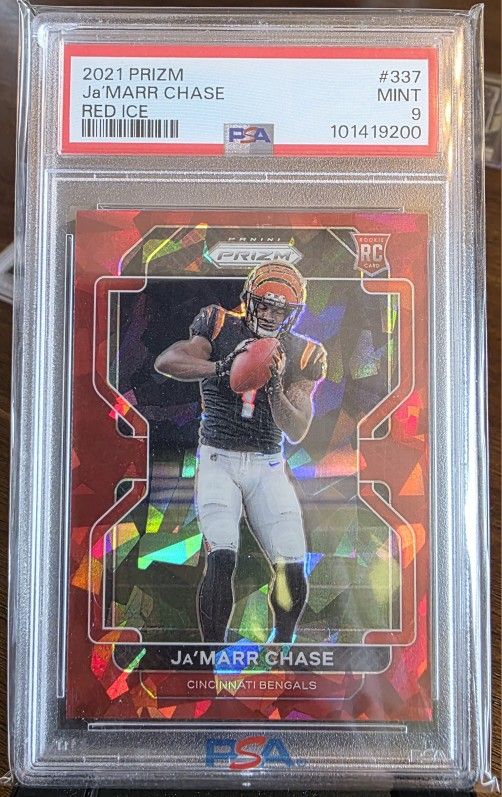 Ja'marr Chase Red Ice (rc) Psa9