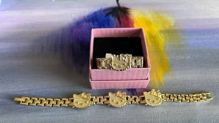Hk Double Ring & Bracelet
