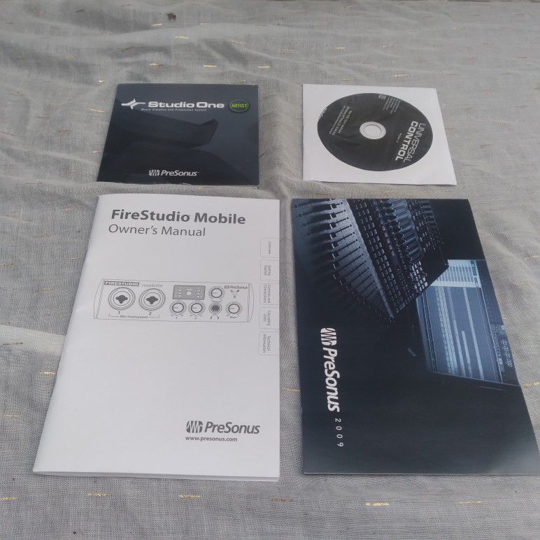 Presonus Mobile Studio FireStudio Firewire Bundle w Studio One Artist Software

Open box and was not used before. Software package is still sealed

