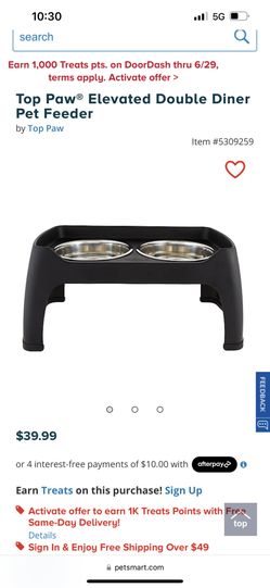 Top Paw® Elevated Double Diner Pet Feeder