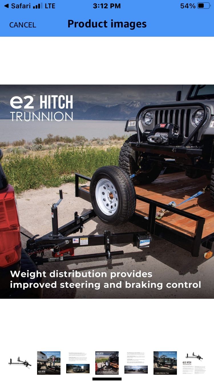 Camper trailer hitch