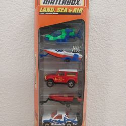 Matchbox Land Sea Air 5 Pack 