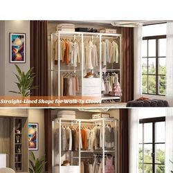 Aheaplus Garment Rack Heavy Duty Clothes Rack 