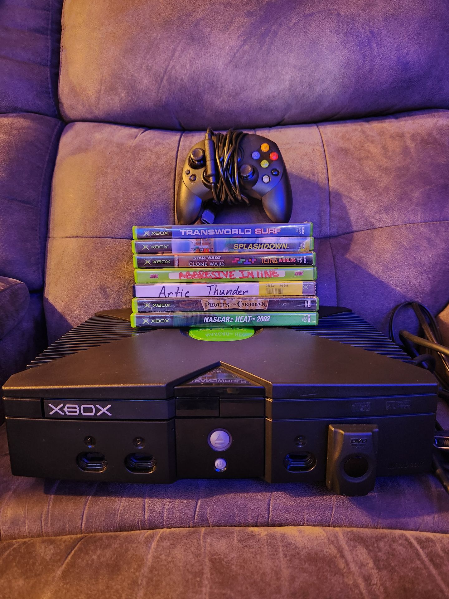 Original Xbox Bundle 1 Controller 7 Games + DVD Plug-in