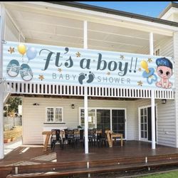 Baby Boy Shower Banner