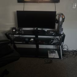 Monitor And Gaming Desk 