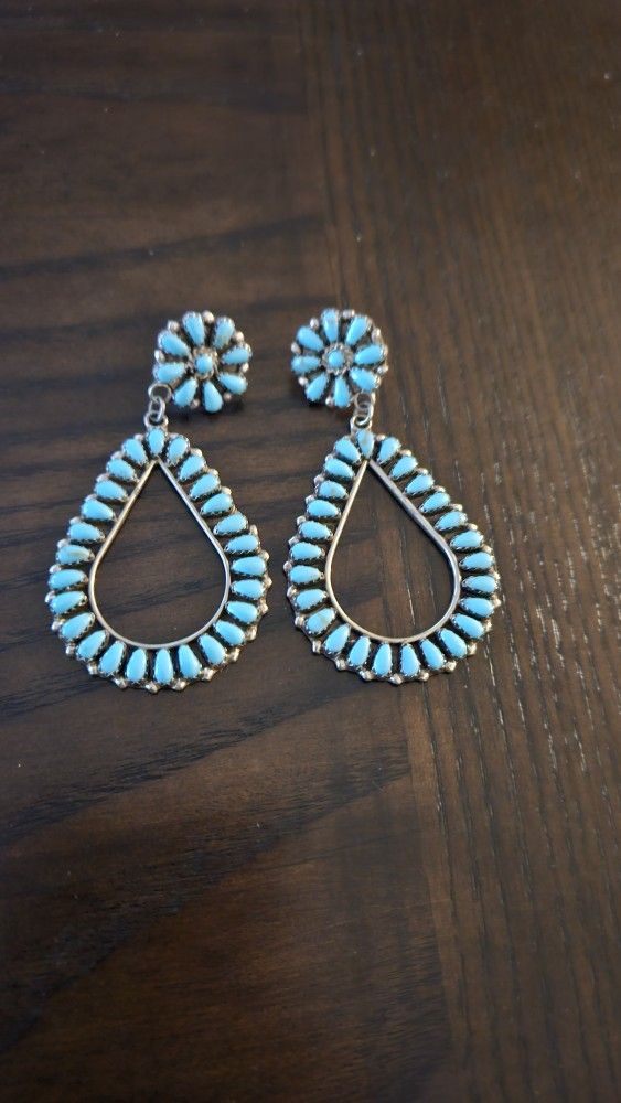 Sleeping Beauty Turquoise Earrings