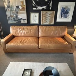 Pottery Barn Turner Leather Grand Sofa