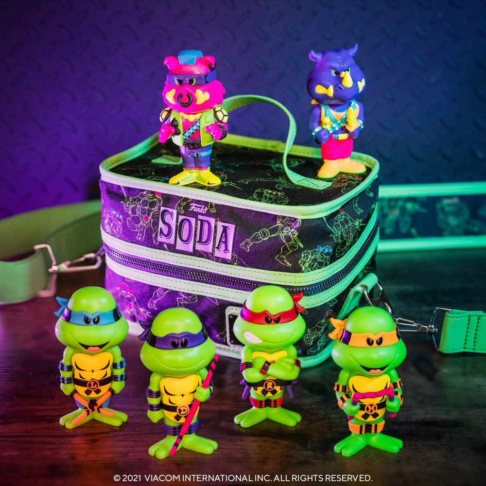 Funko TMNT Blacklight 6-pack Soda with Cooler Exclusive SEALED
