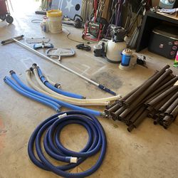 Lot Of Above Ground Pool Equipment/pumps/supplies 