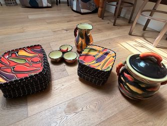 Ceramic Chili Pepper Dinnerware Set