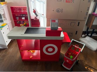 Toy Target check out with cart
