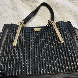 Genuine Coach Leather Studded Bag . 