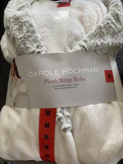 Plush wrap robe