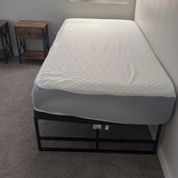 Bed Frame + night stand X2