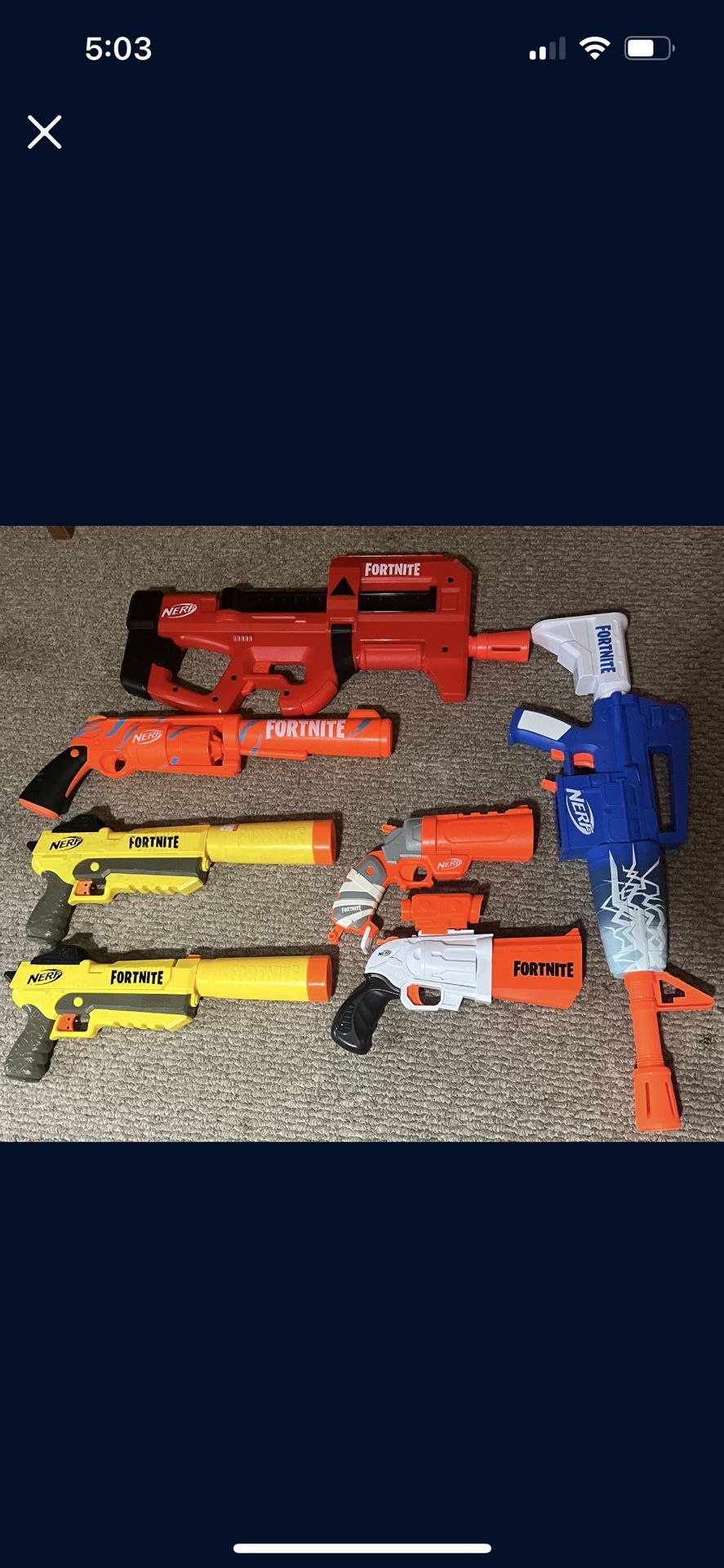 Nerf Guns - Assorted, Fortnite